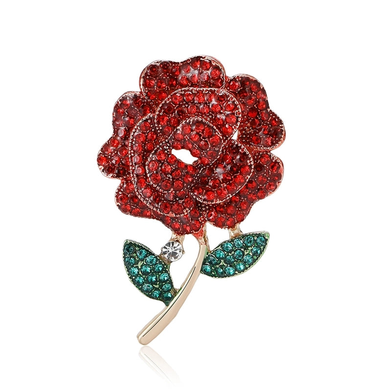 Lady Pin Flower Alloy Women’s Brooches