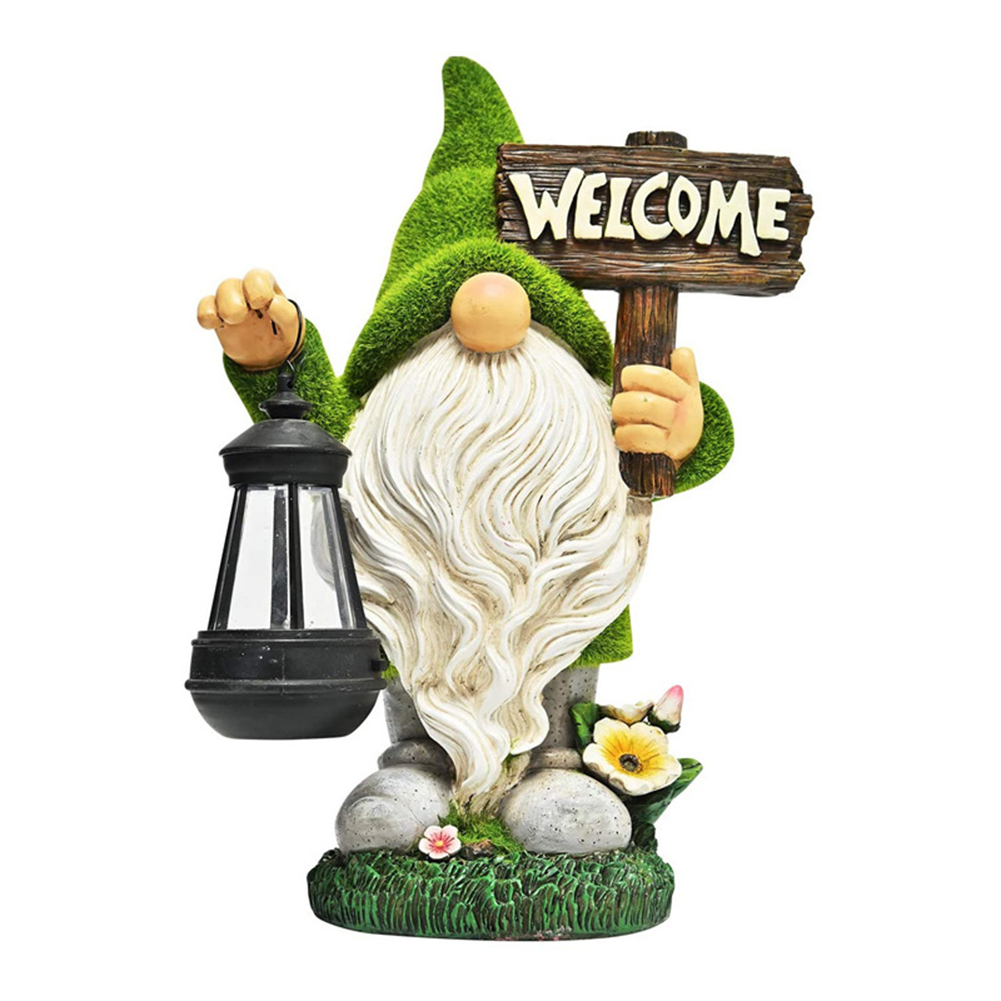 

36*25*13CM - Art Sculpture - LED Light Gnome, 501 Original