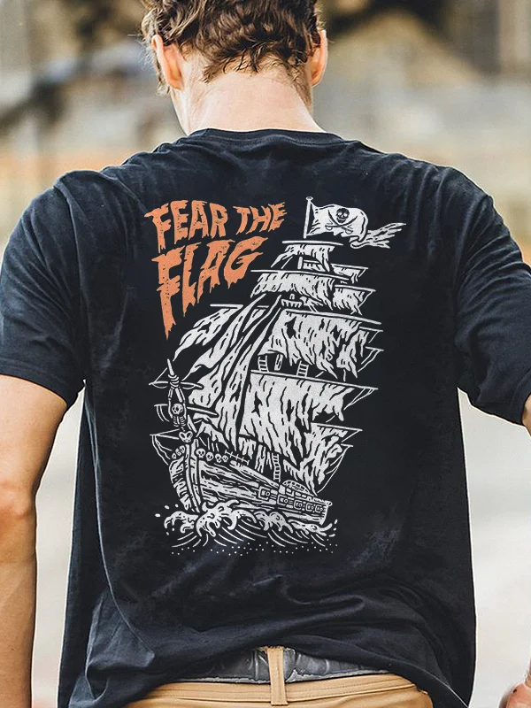 Fear The Flag Printed Men's T-shirt