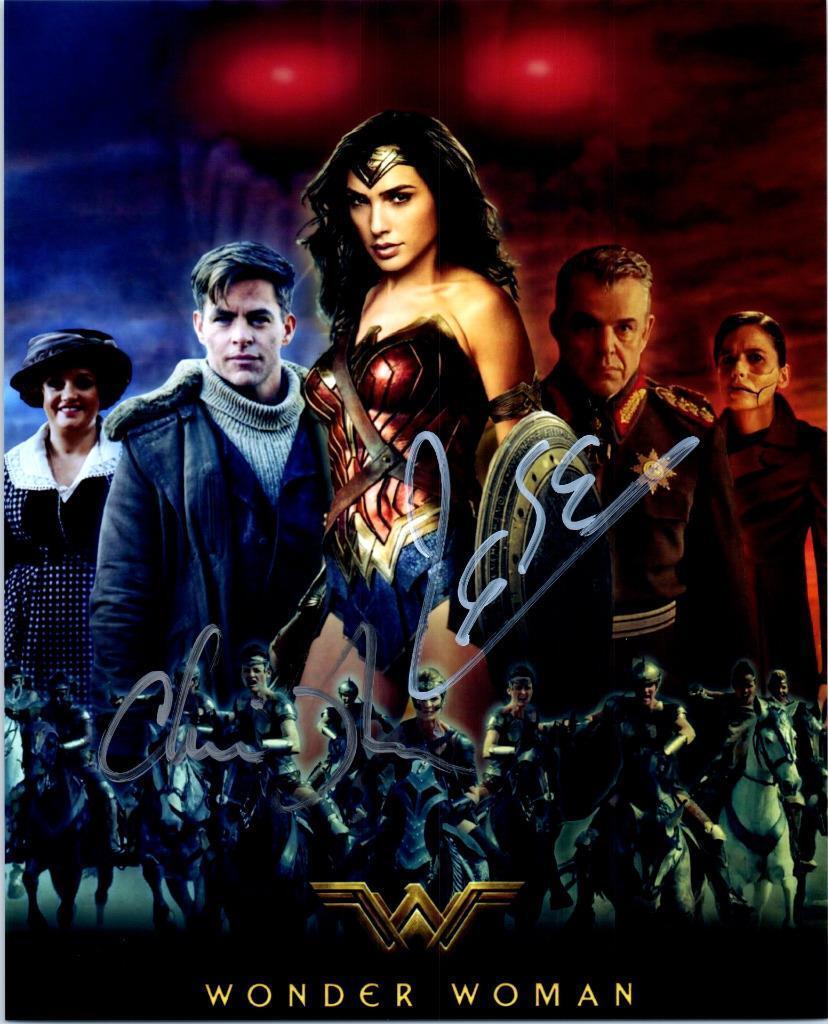 Gal Gadot Chris Pine Signed 8x10 Picture Autographed Photo Poster painting with COA