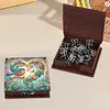 Colorful Hummingbird Wooden DIY Crystal Art Sticky Notes Holder (160 Blank Notepads) Diamond Painting Sticky Notes Dispenser Ideal for Home Office Supplies Handicrafts Gifts