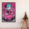 >SALE<5D DIY Full Round Drill Diamond Painting Green Haired Girl Kit Home Decor40x60cm