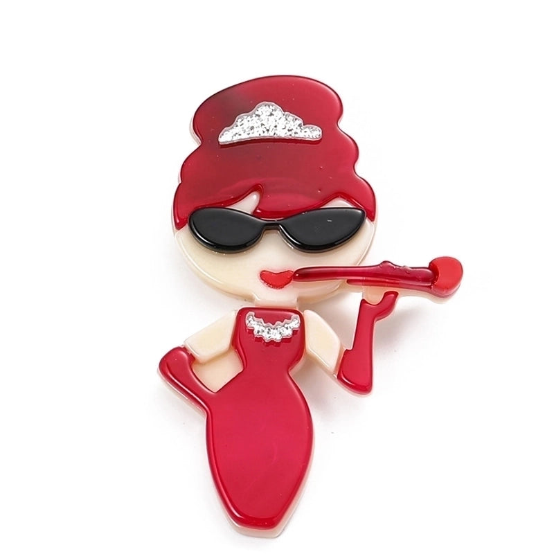 Fashion Pin Cartoon Arylic Women’S Brooches