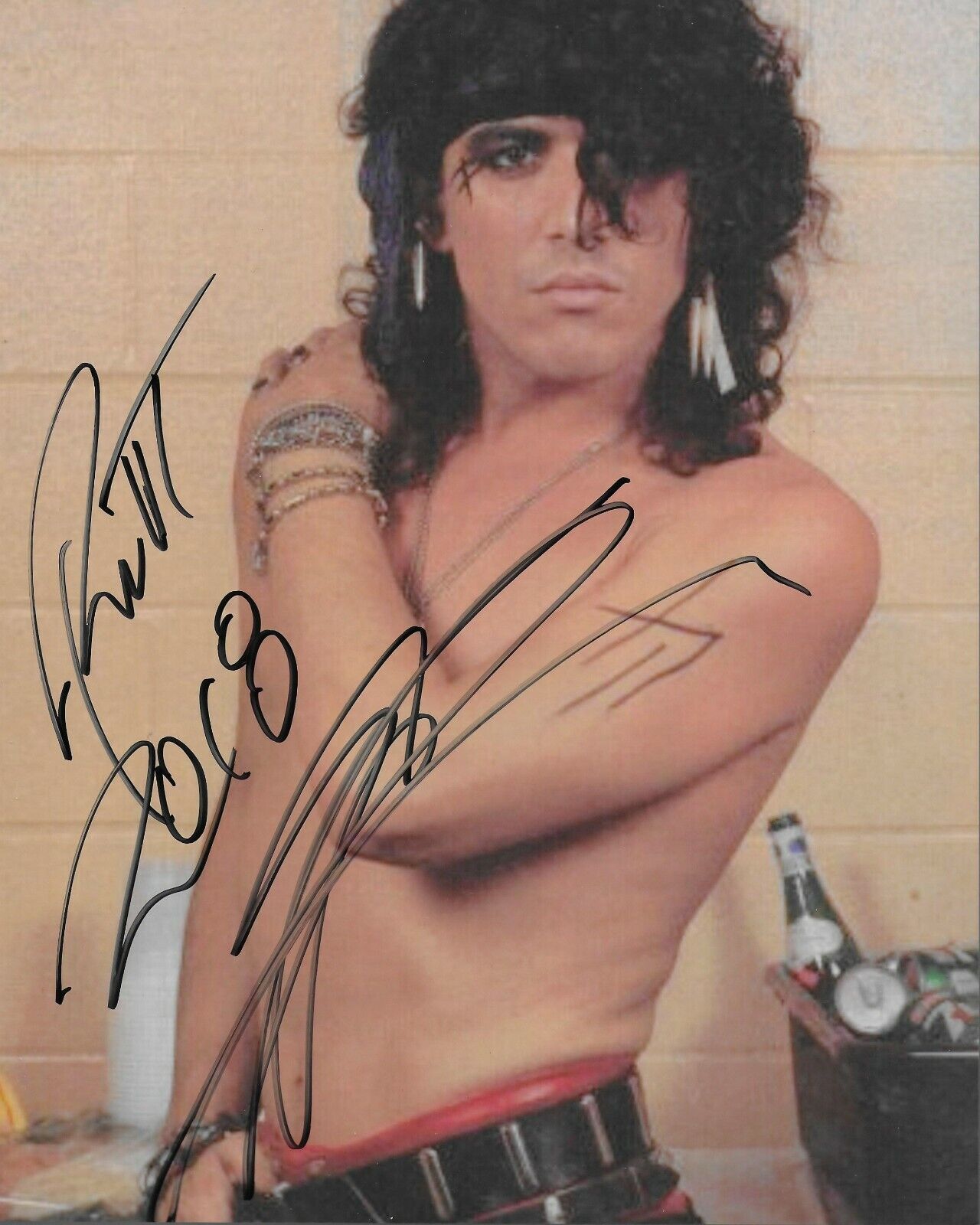 Stephen Pearcy RATT Original Signed 8X10 at the Hollywood Show #3