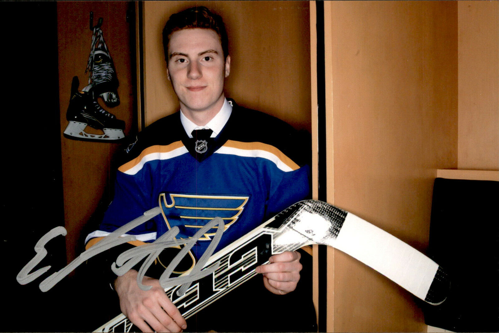 Evan Fitzpatrick SIGNED autographed 4x6 Photo Poster painting ST LOUIS BLUES #3