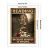 Reading Because Murder Is Wrong-11CT Stamped Cross Stitch 40*60cm(Big Size)