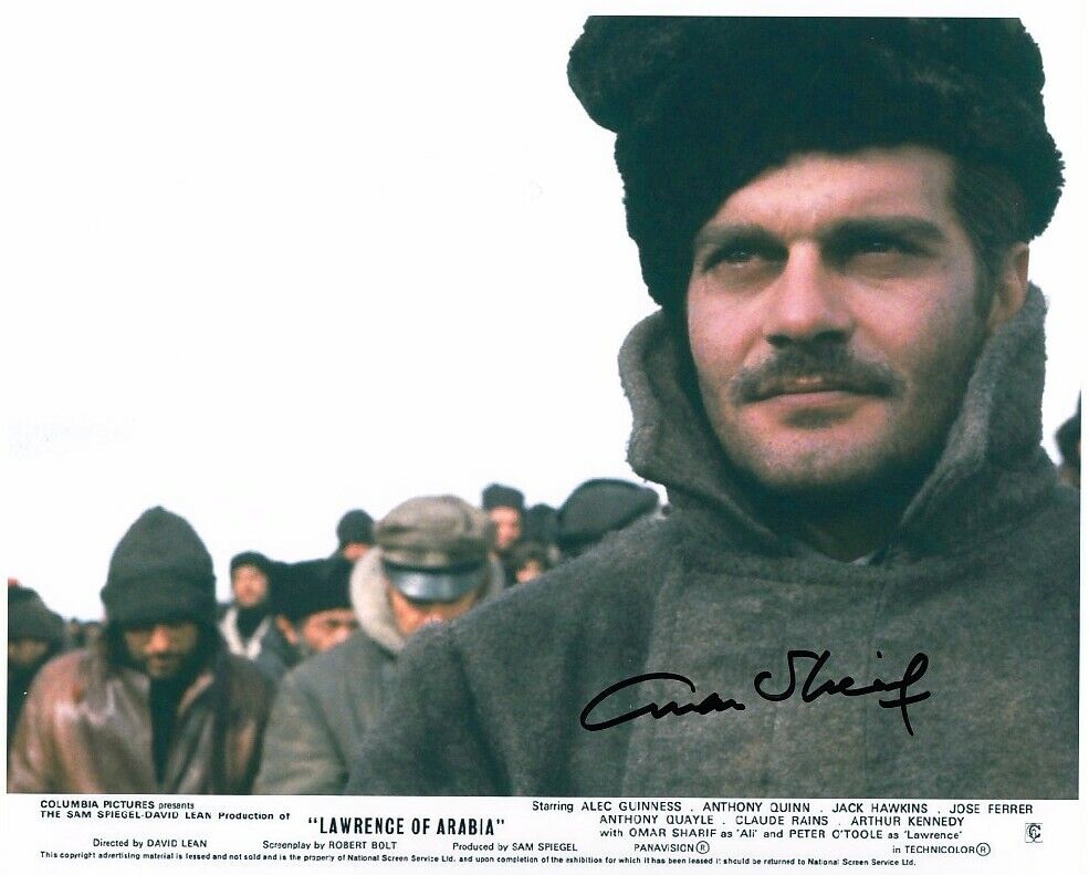 OMAR SHARIF hand-signed DOCTOR ZHIVAGO 8x10 lifetime coa STUNNING COLOR CLOSEUP