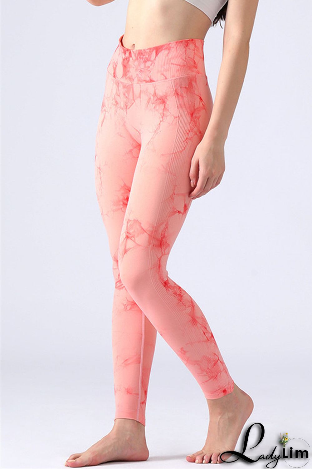 Black Casual Sportswear Print Basic Skinny High Waist Trousers