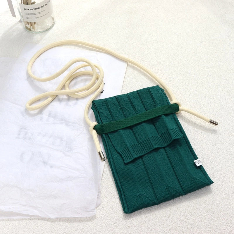 Women’s Small Polyester Solid Color Streetwear Square Flip Cover Shoulder Bag