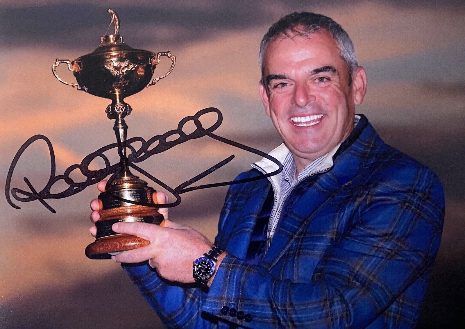 Paul McGinley Genuine Hand Signed Golf 6X4 Photo Poster painting 2