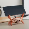 Mobile Phone Stand with Bluetooth Speaker, 2 in 1 Crab Shape Phone Bracket Cell Phone Stand with 360 Degree Surround Speaker for Home,Office,Outdoor Etc.