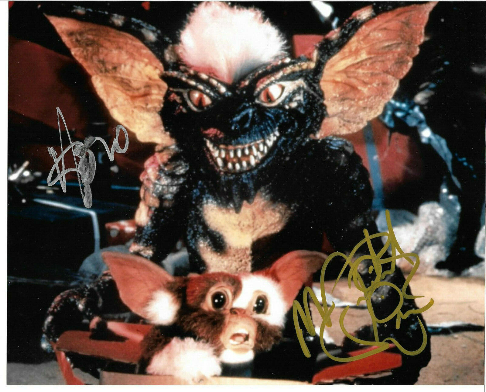 Howie Mandel & Michael Winslow Signed 8x10 Photo Poster painting Auto, Gremlins, Gizmo, Stripe