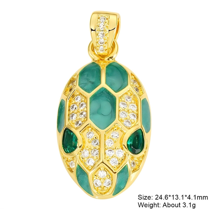 1 Piece 24.6*13.1*4.1mm Alloy Copper Color Block Pendant