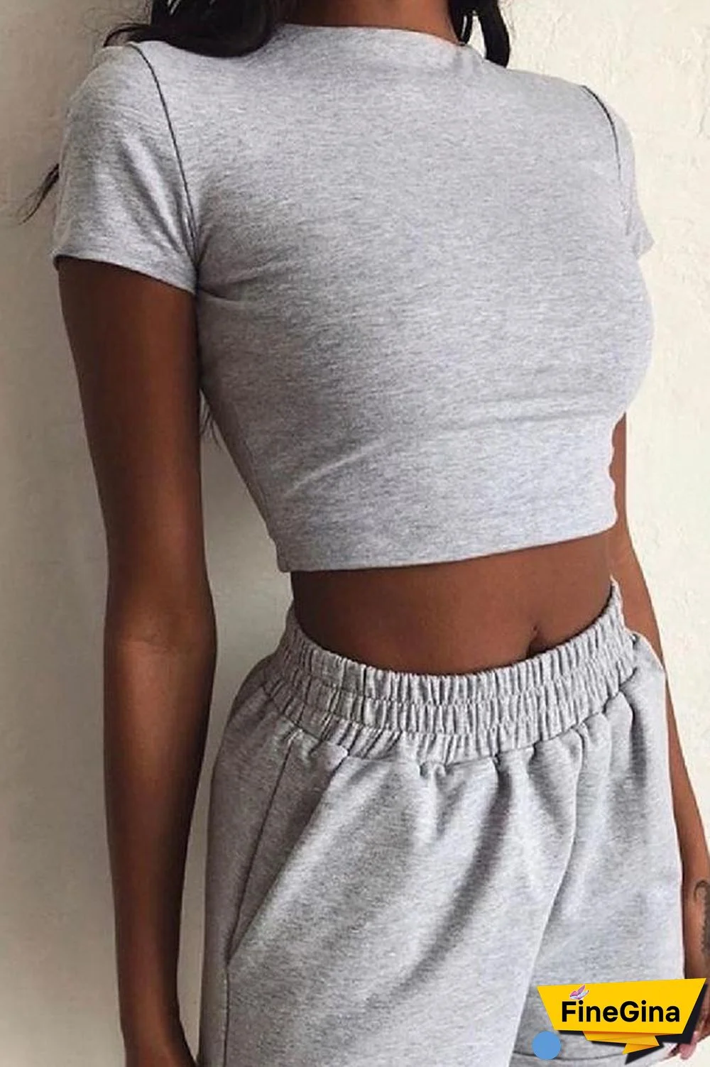 Weekends Away Knit Solid Shorts Suit