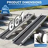 [US Local Warehouse] 8 Feet Retractable Wheelchair Ramp 94x7.4inch Handicap Ramp 661LBS Capacity Wheel Chair Ramps for Home Entry Steps Stairs Doorways