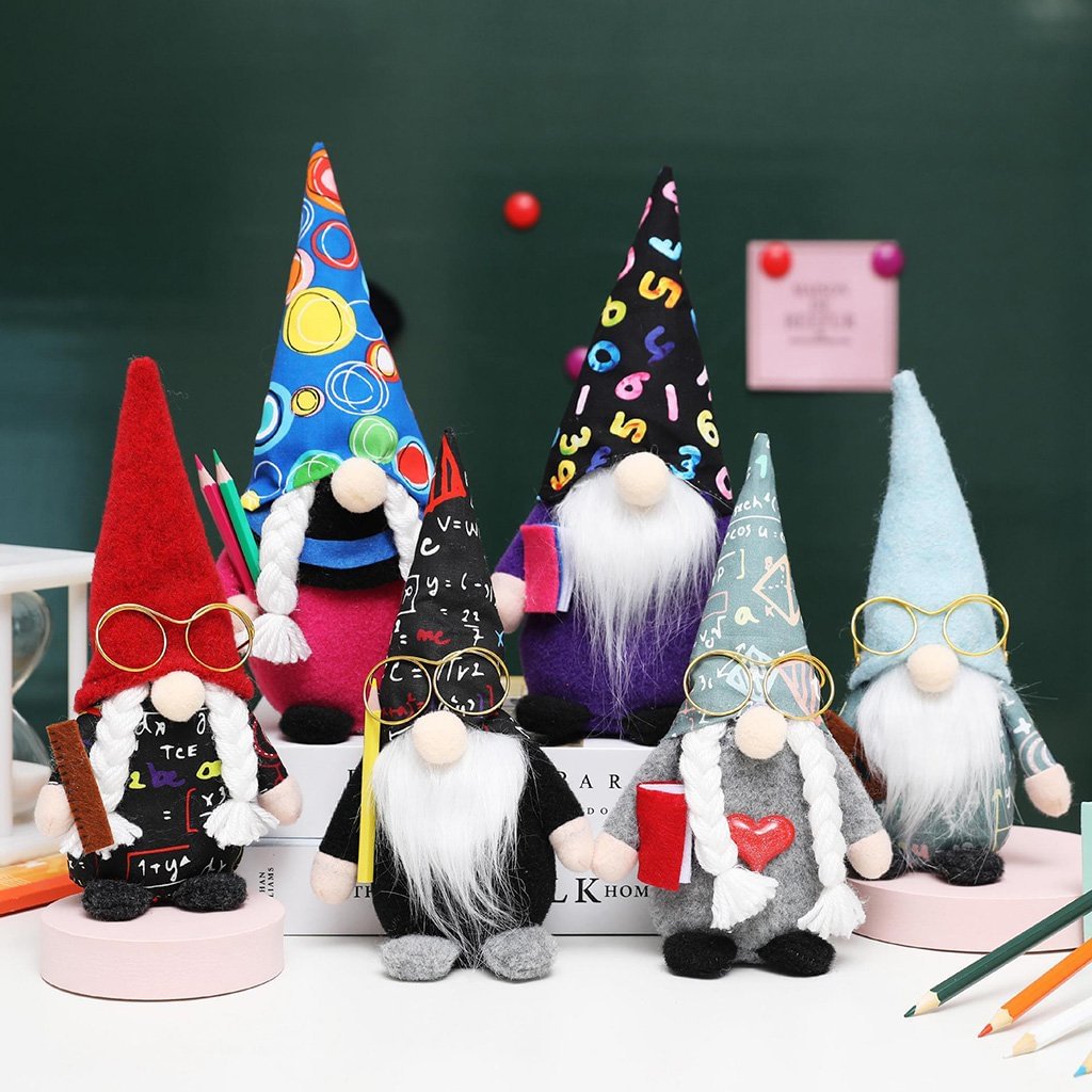 Back To Schlool - Lovely Plush Student Gnome、、sdecorshop