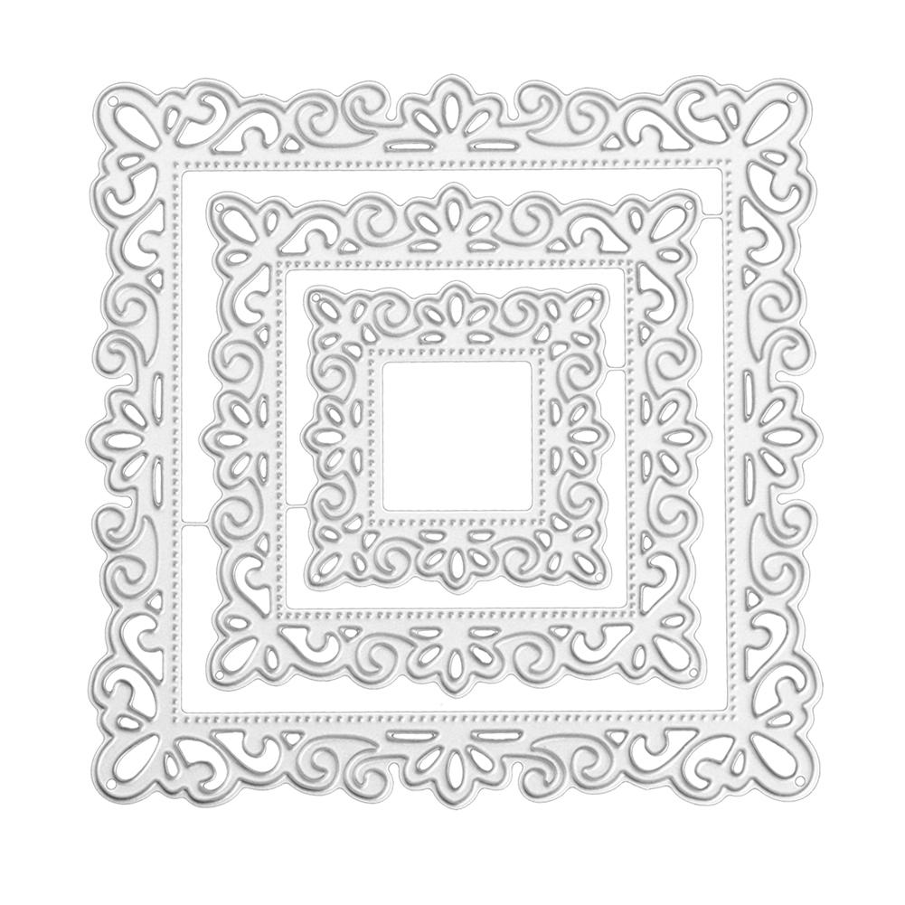 

Circle Frame Metal Cutting Dies Stencils for DIY Scrapbooking Card Die Cuts, Ab0012, 501 Original