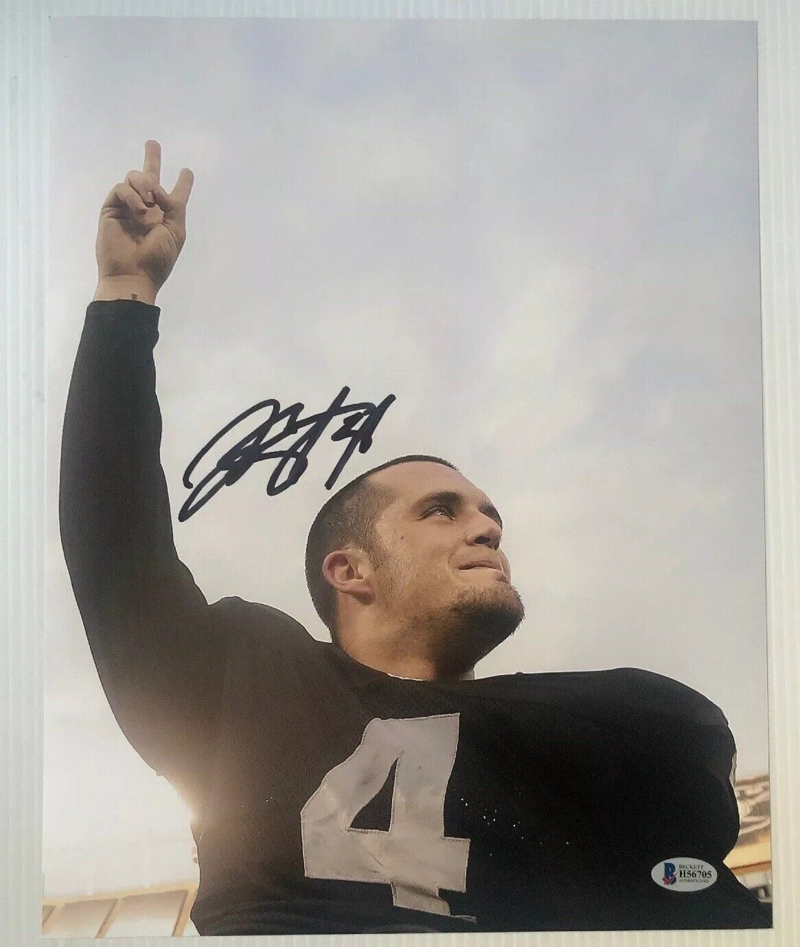 Derek Carr Signed Autographed 11x14 Photo Poster painting Oakland Raiders BECKETT COA 5