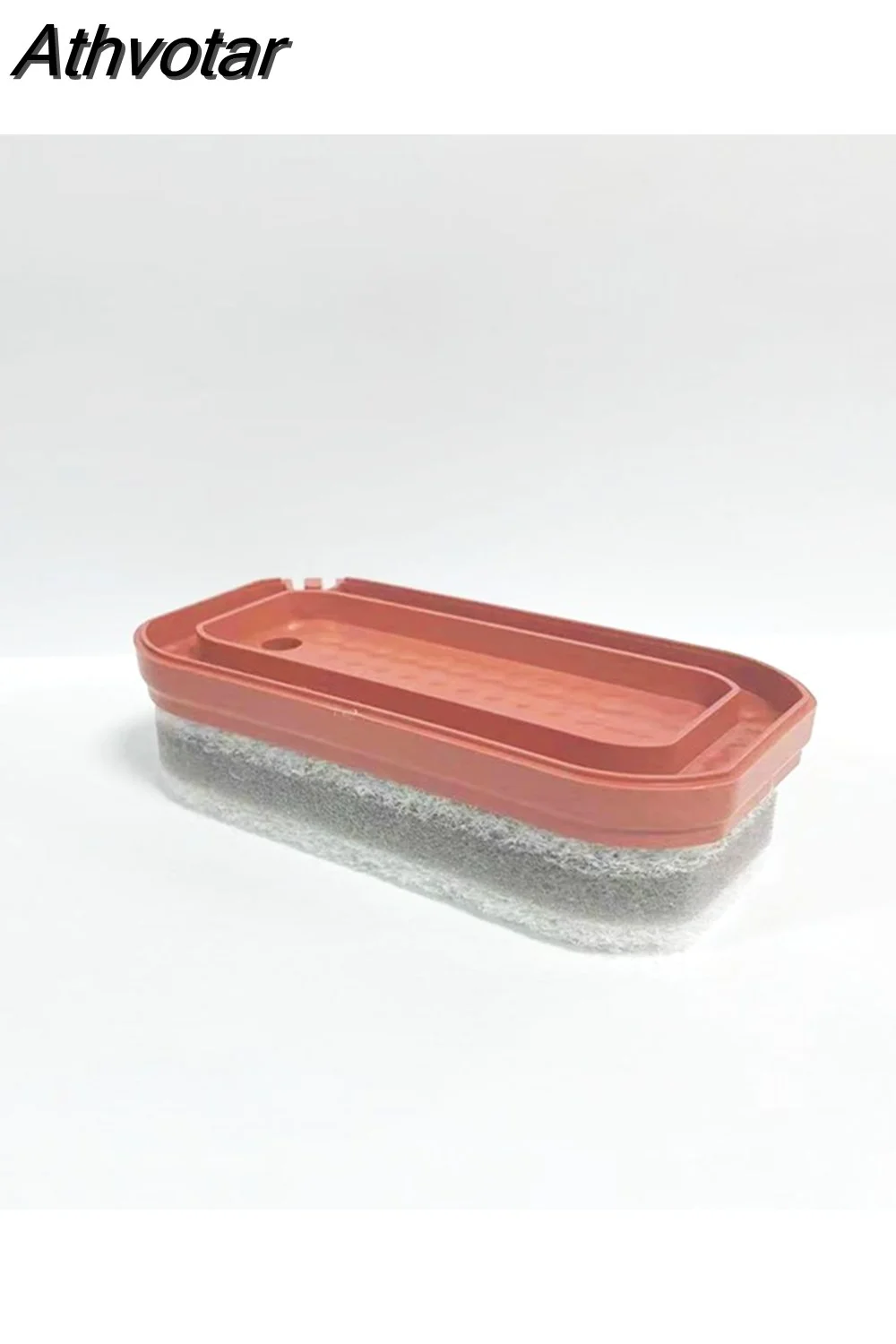 Athvotar Cleaning Brush Portable Plastic Clothes Shoes Laundry Brush Soap Dispenser Dishwashing Soft Brushes Cleaning Tools