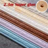 230cm/Roll Multifunction Self Adhesive 3D Pattern Edge Decoration Mouldings Trim Border Frame