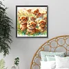 Diamond Painting -DIY Full Round Drill Lion Family(40*40 CM)