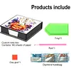 5D DIY Pu Diamant Kunst Notiz Box mit 160 Blatt Papier Memo Pad Halter (Sch&auml;del)