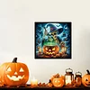 Diamond Painting - Partial Special Shaped Drill - Halloween Skeleton(Canvas|30*30cm)