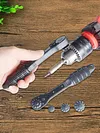 3-in-1 Chuck Key Replacement Tool Universal Key Ratchet Wrench Drill Accessories