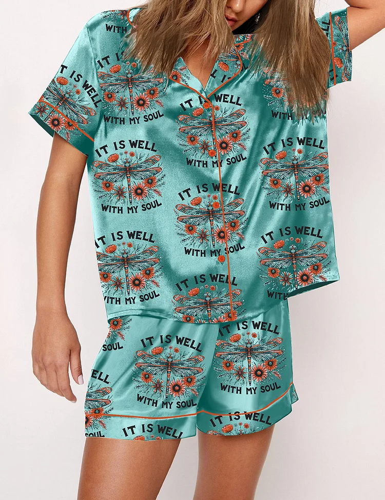 Women's It Is Well With My Soul Jesus Pajama Set