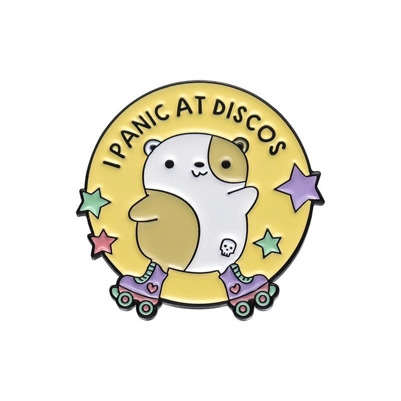 Cartoon Style Original Design Cowboy Style Animal Bear Bat Alloy Stamping Stoving Varnish Plating Kid’S Adults Brooches