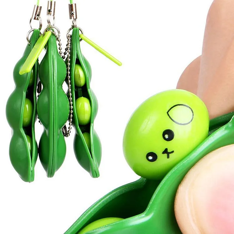 Infinite Squeeze Pea Expression Keychain | 168DEAL