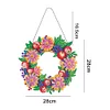 Double-sided Drills DIY Diamond Painting Hanging Flower Wreath Kits
