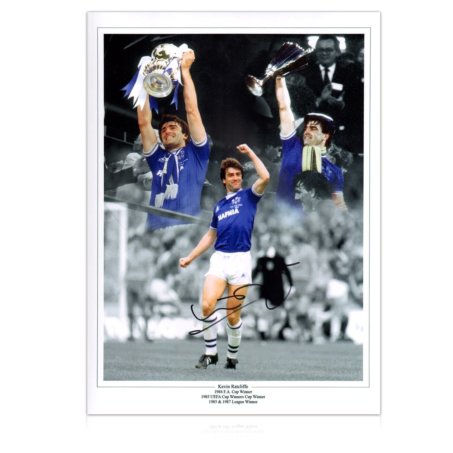 Kevin Ratcliffe Signed Everton Photo Poster painting Football Sport Memorabilia