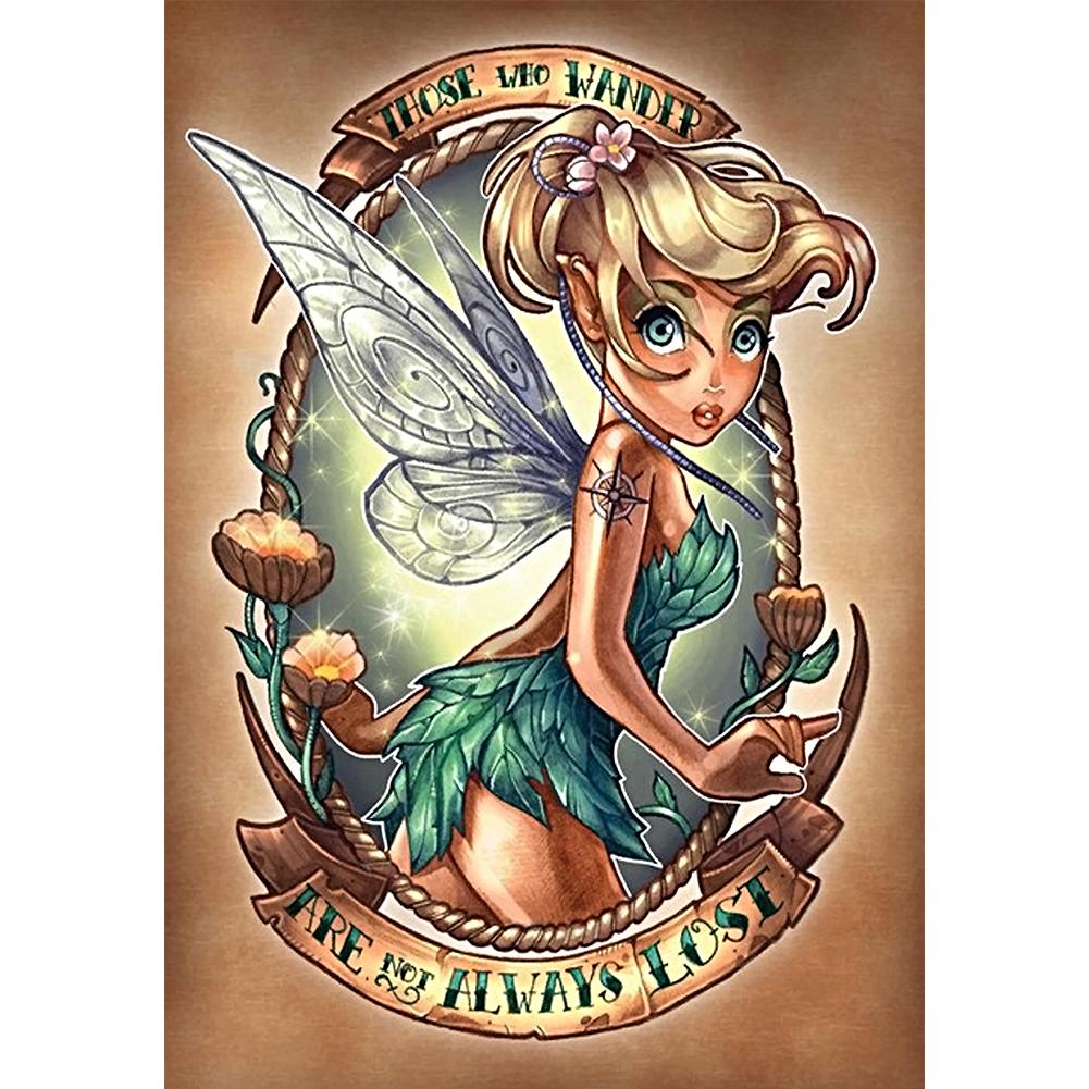 

40*30CM - Cartoon Fairy - Round Drill Diamond Painting, 501 Original