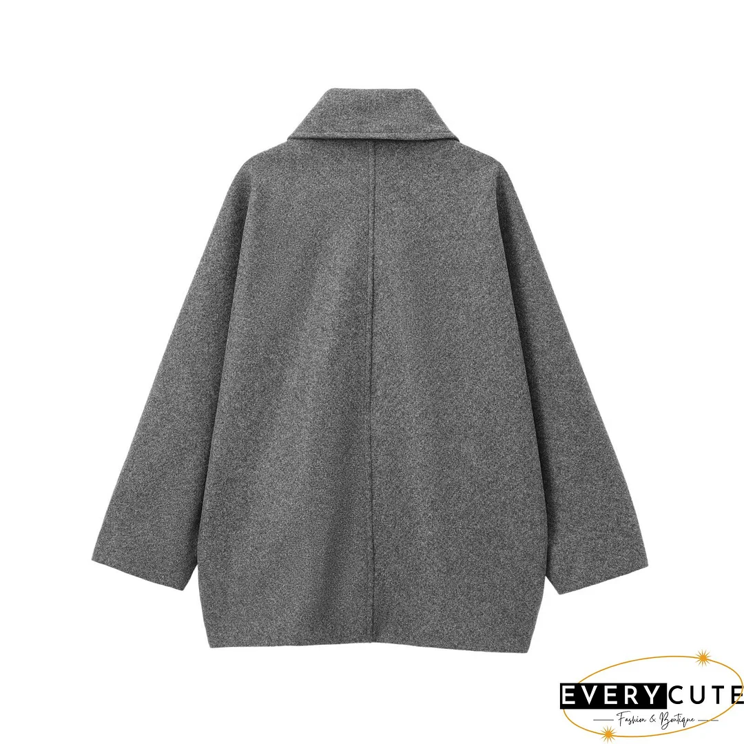 Oversized wool coat