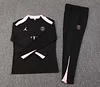 2024/2025 Psg Paris Saint-Germain Half-Pull Training Suit Black and pink Set