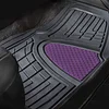 FH Group Automotive Floor Mats - Heavy-Duty Rubber Floor Mats for Cars, Universal Fit Full Set, Climaproof Floor Mats, Trimmable Floor Mats for Most Sedan, SUV, Truck Floor Mats Purple