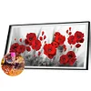 (US Only)1pc DIY Paint by Number Kit Poppy Frameless Canvas Wall Art Gift Idea 80x40cm