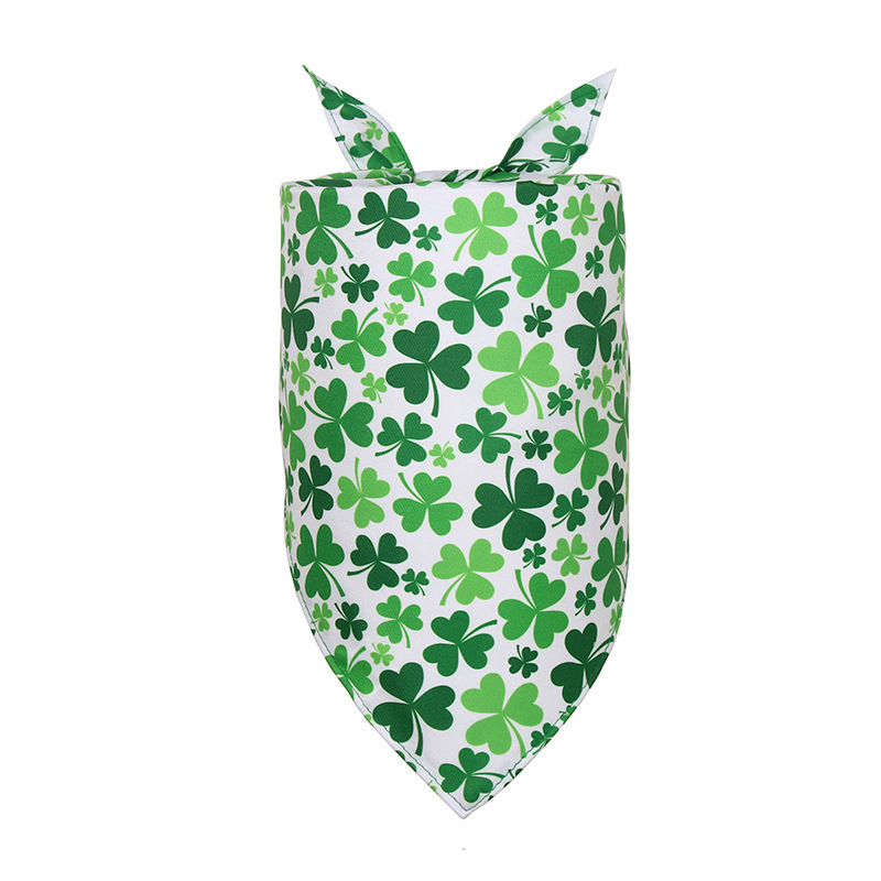 St. Patrick's Day Pet Bandana  – Irish Clover Bib for Festive Paws