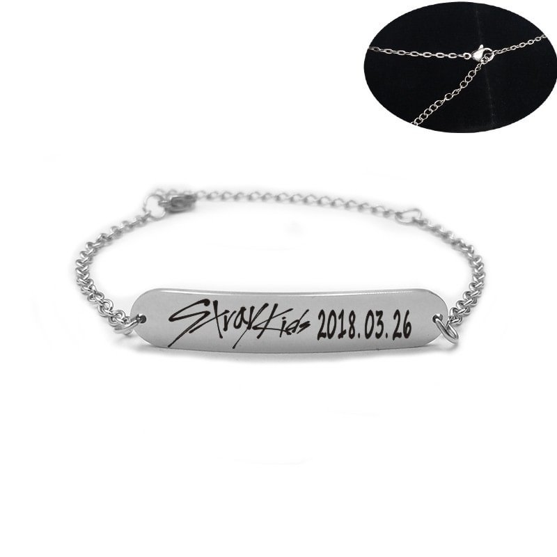 Stray Kids Lettering Bracelet Necklaces
