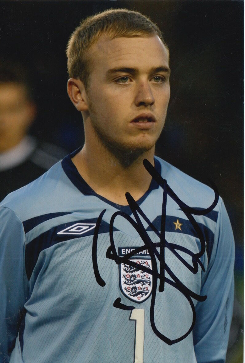 ENGLAND HAND SIGNED JASON STEELE 6X4 Photo Poster painting.