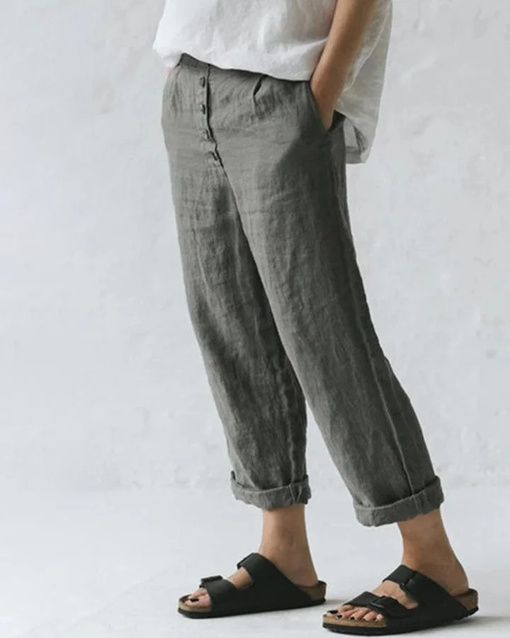 Fashion casual cropped trousers