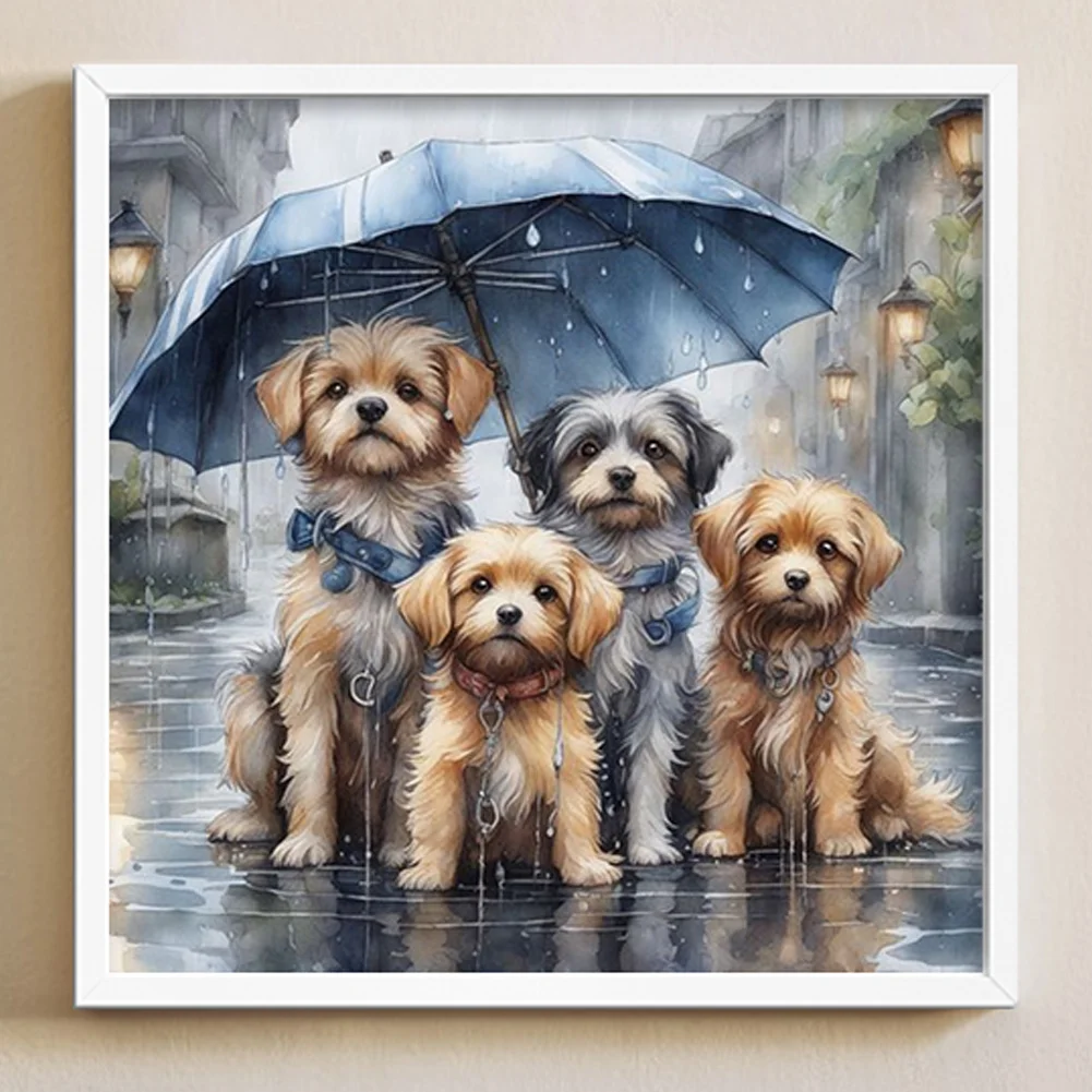 Diamond Painting - Full Round Drill - Dogs(Canvas|40*40cm)