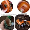 Handmade Leather Glasses Case Hard Shell Retro Men And Women Sunglasses Myopia Glasses Hook Protection Box