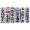 14CT 2 Strands Cross Stitching Bookmark Kit for Teachers Bookworms Women Readers 6PCS Single-Sided Stamped Embroidery Page Marker Set Handmade Thread Embroidery Craft 30 x 50cm tapestrymarket