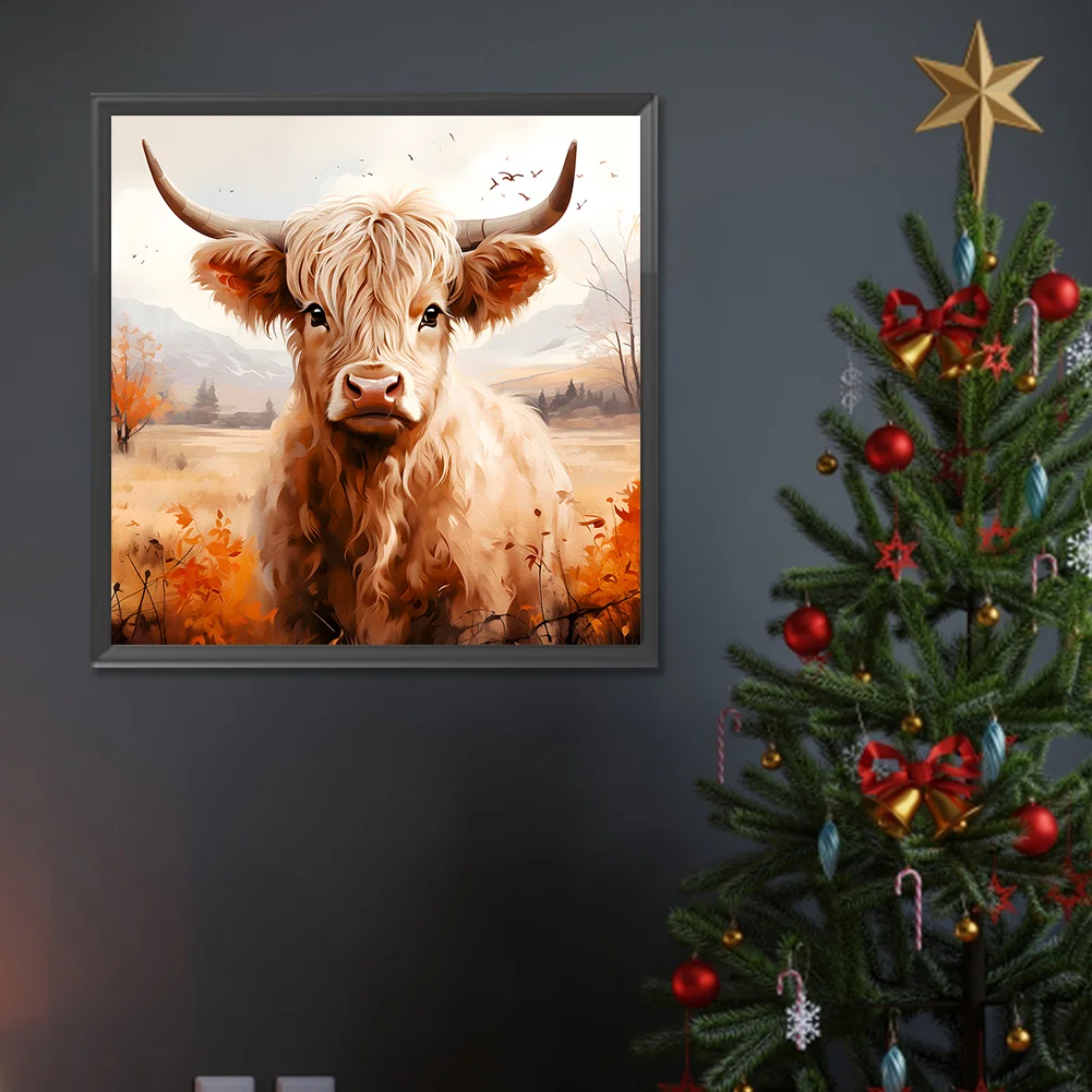 Diamond Painting - Full Round Drill - Highland Yak(Canvas|30*30cm)