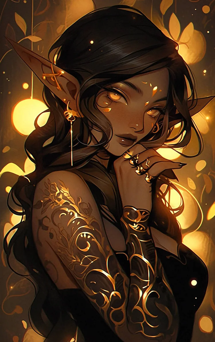 Fantasy Elf Girl-AB Round Drill Diamond Painting-40*60CM(Canvas)