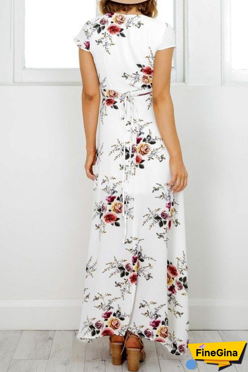 Floral Bohemian Beach Dress