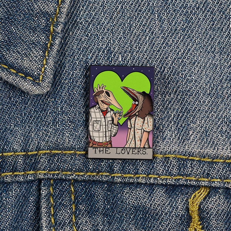 Streetwear Pin Letter Ghost Alloy Unisex Brooches