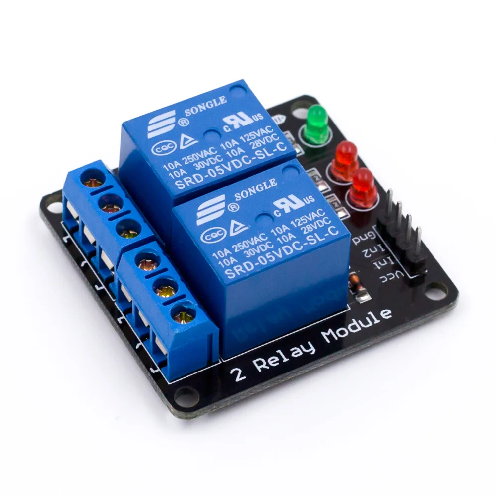 2 Channel Low Level Relay Module Without Light Coupling 5V